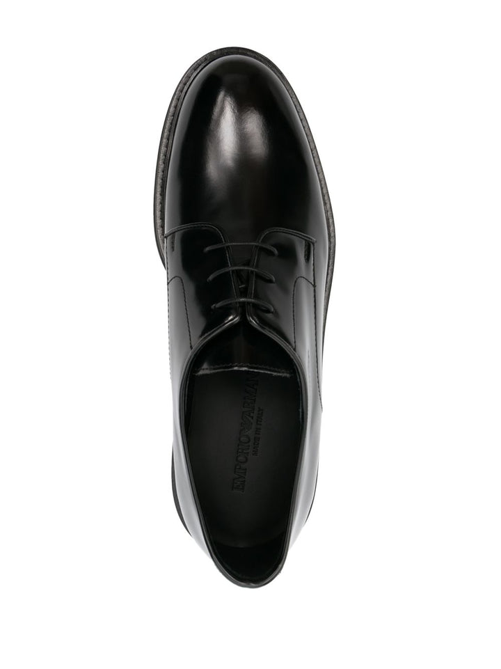 EMPORIO ARMANI EXCLUSIVE Derby shoes in buffed leather