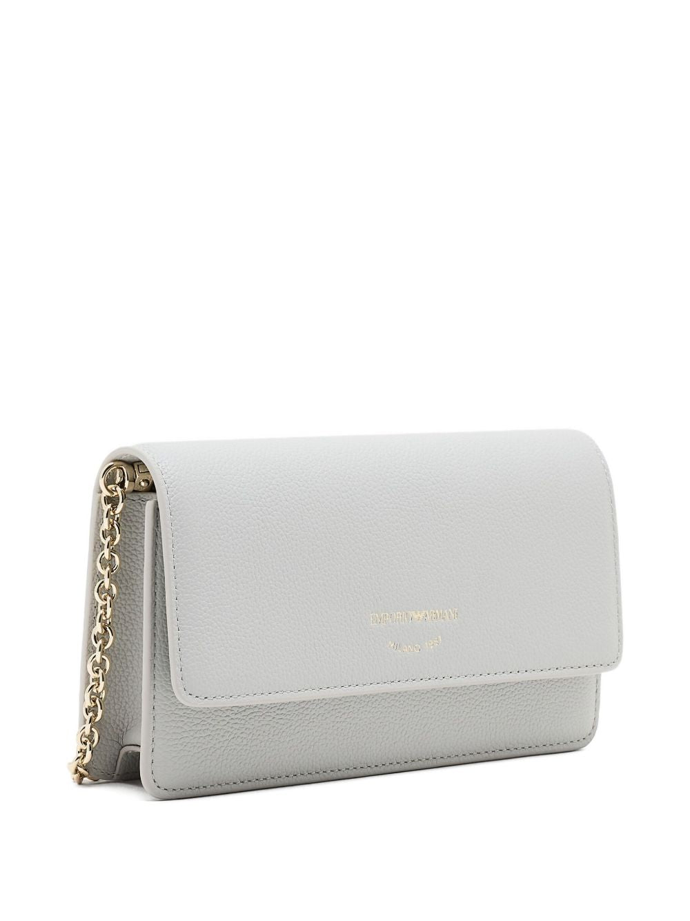 Emporio Armani Chain-strap leather clutch bag