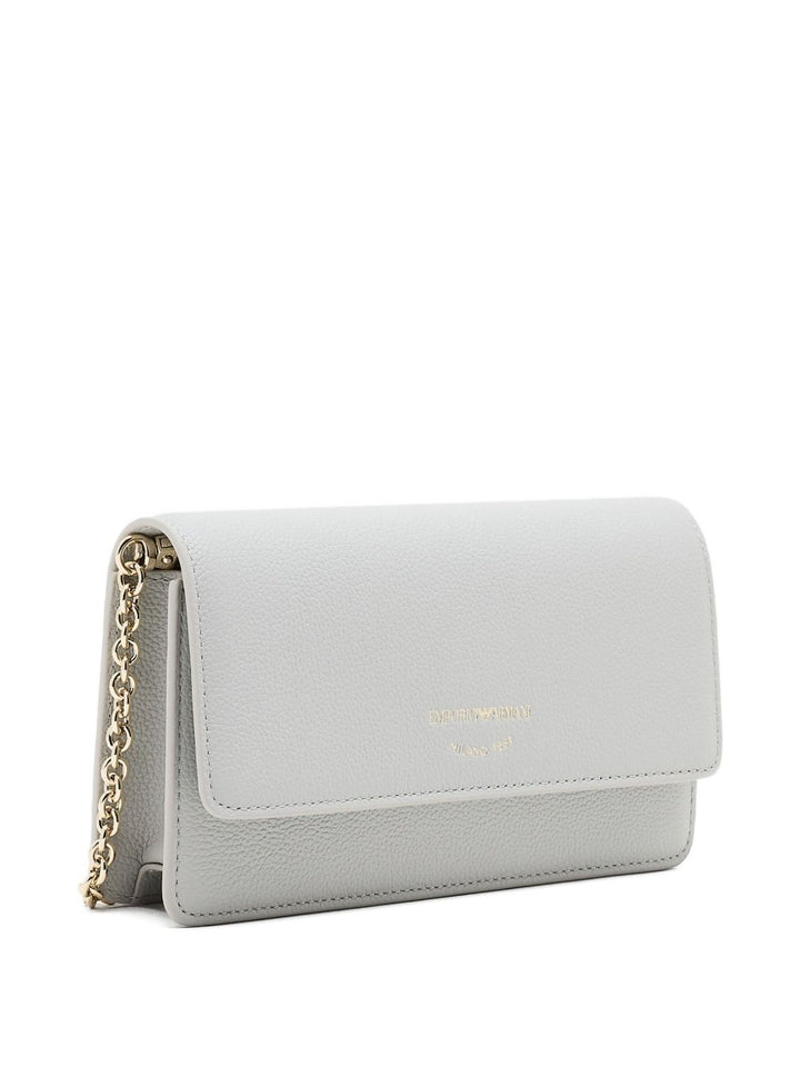 Emporio Armani Chain-strap leather clutch bag