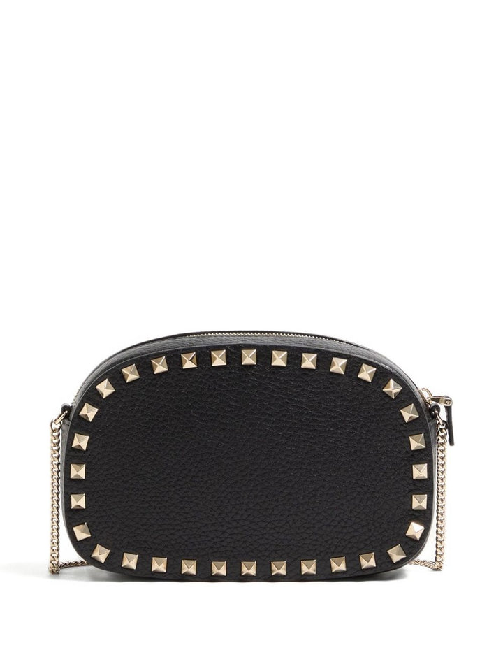 Valentino Garavani Mini Rockstud Shoulder Bag in Grainy Calfskin