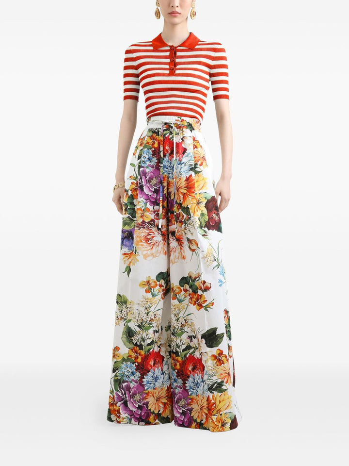 Dolce & Gabbana Striped Polo Top