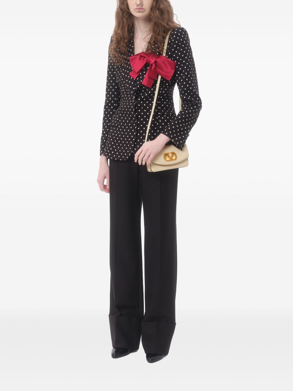 Valentino Garavani Vain Clutch in Shiny Calfskin