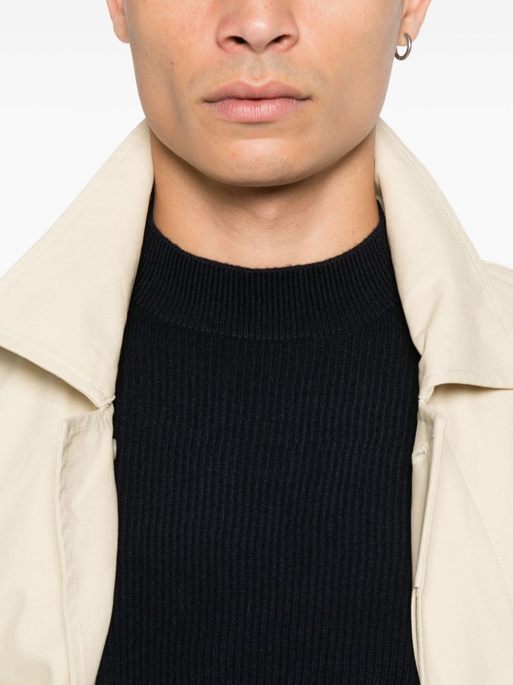 Emporio Armani Ribbed crew-neck sweater