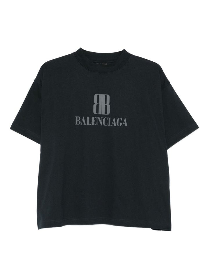 Balenciaga Nano Bb Cropped T-Shirt