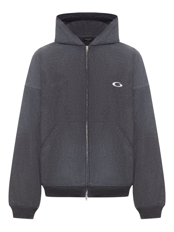 Balenciaga Embroidered-logo hoodie