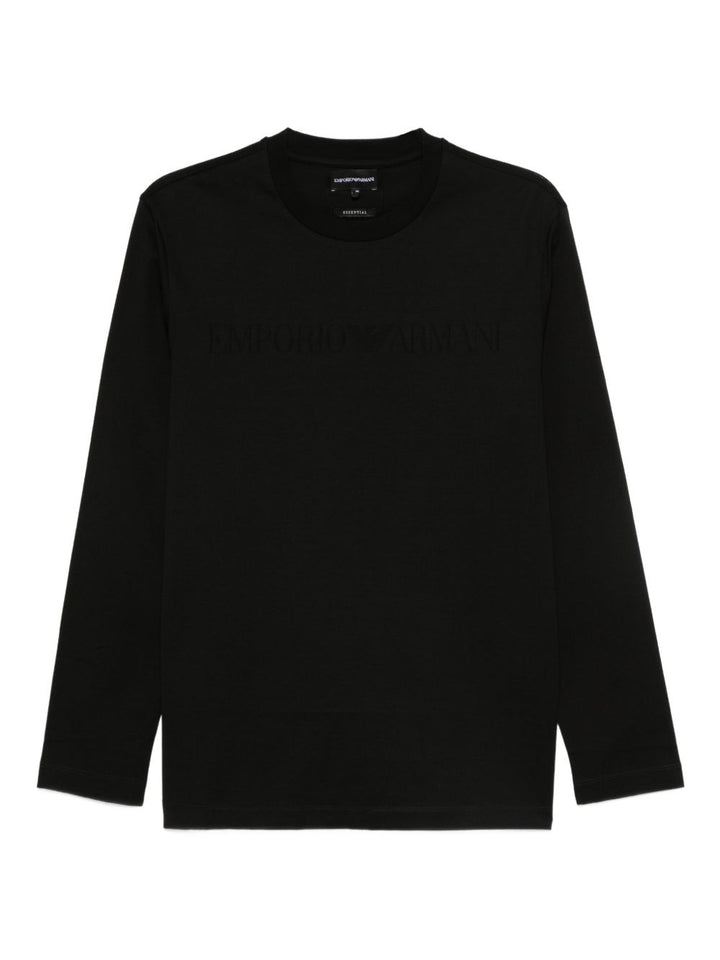 Emporio Armani Long-sleeved cotton T-shirt