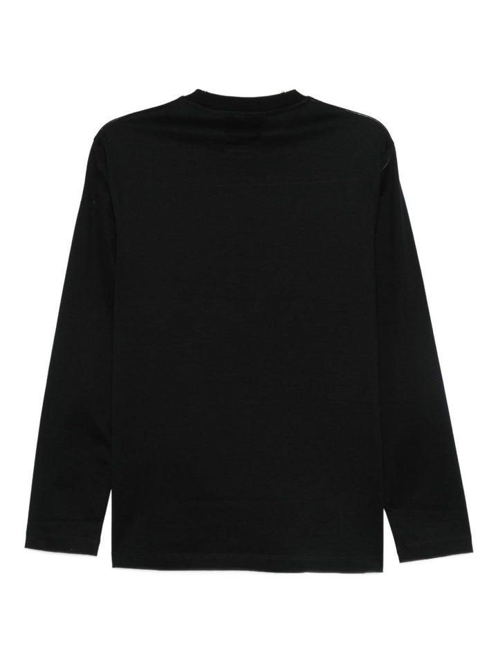 Emporio Armani Long-sleeved cotton T-shirt