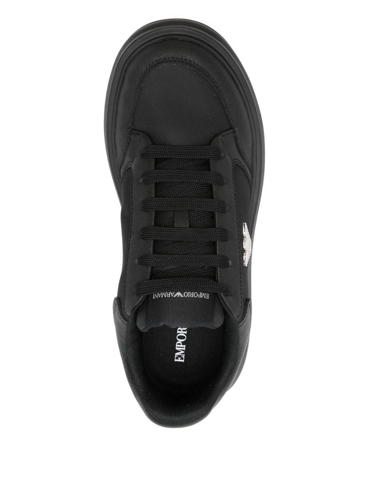 EMPORIO ARMANI EXCLUSIVE Panelled lace-up sneakers