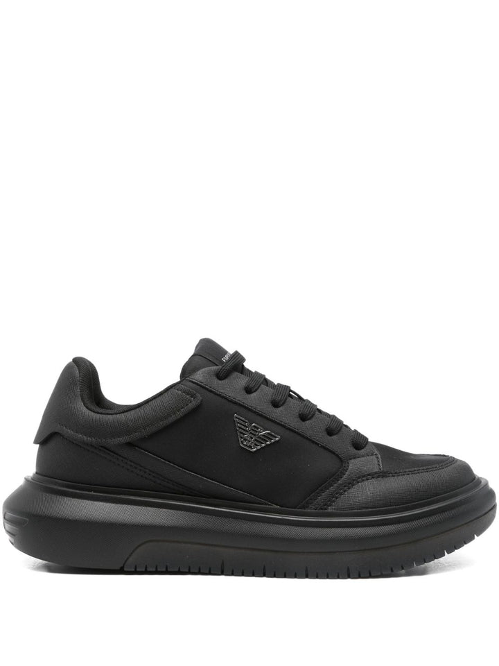 EMPORIO ARMANI EXCLUSIVE Panelled lace-up sneakers