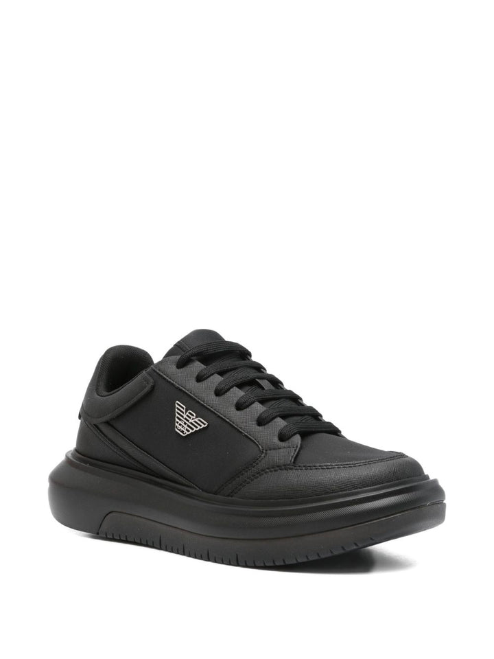 EMPORIO ARMANI EXCLUSIVE Panelled lace-up sneakers