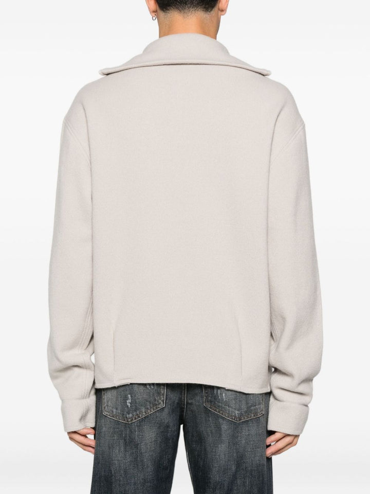 Emporio Armani Half-zip wool sweater