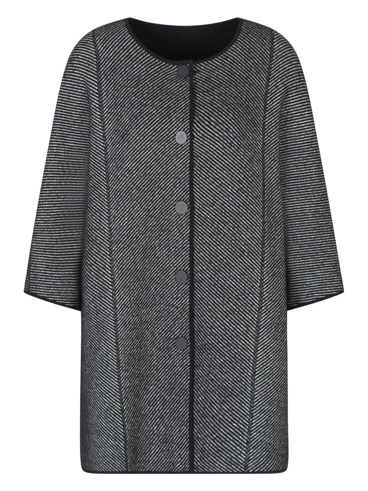 Emporio Armani Cape in double-faced virgin wool fabric stitch