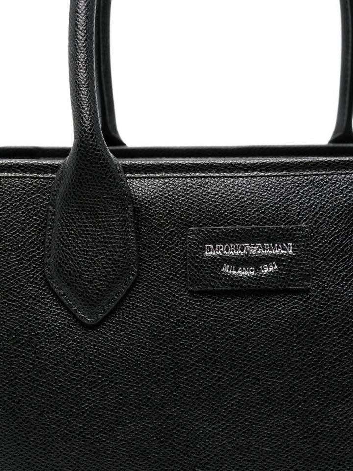 Emporio Armani Medium finish palmellato shopper