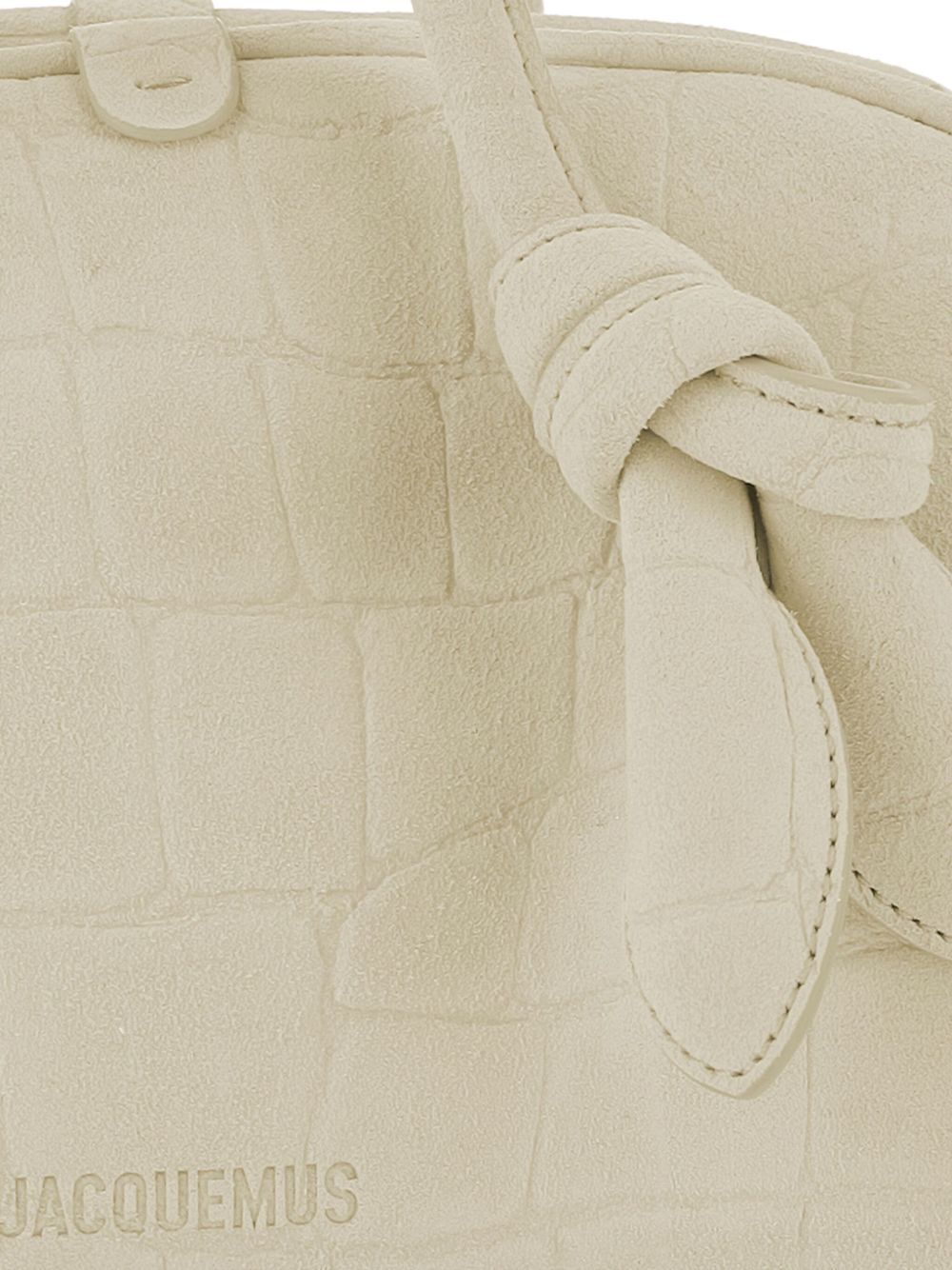 JACQUEMUS The Small Turismo crocodile-effect knotted shoulder bag