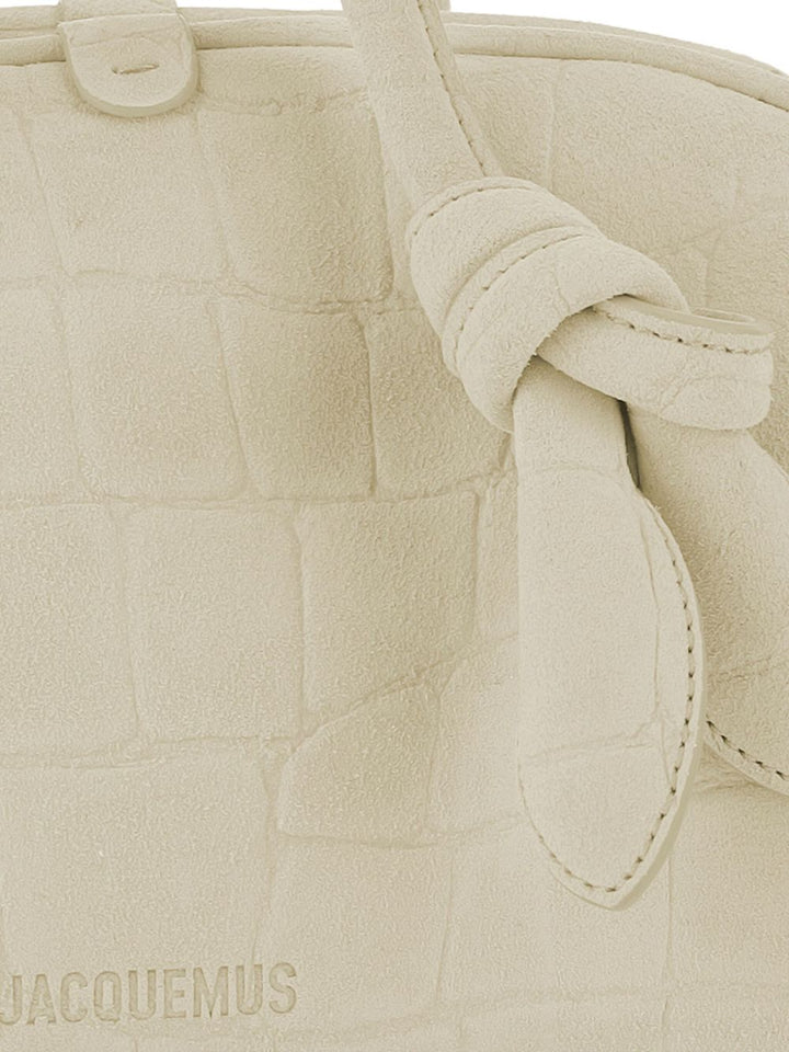 JACQUEMUS The Small Turismo crocodile-effect knotted shoulder bag