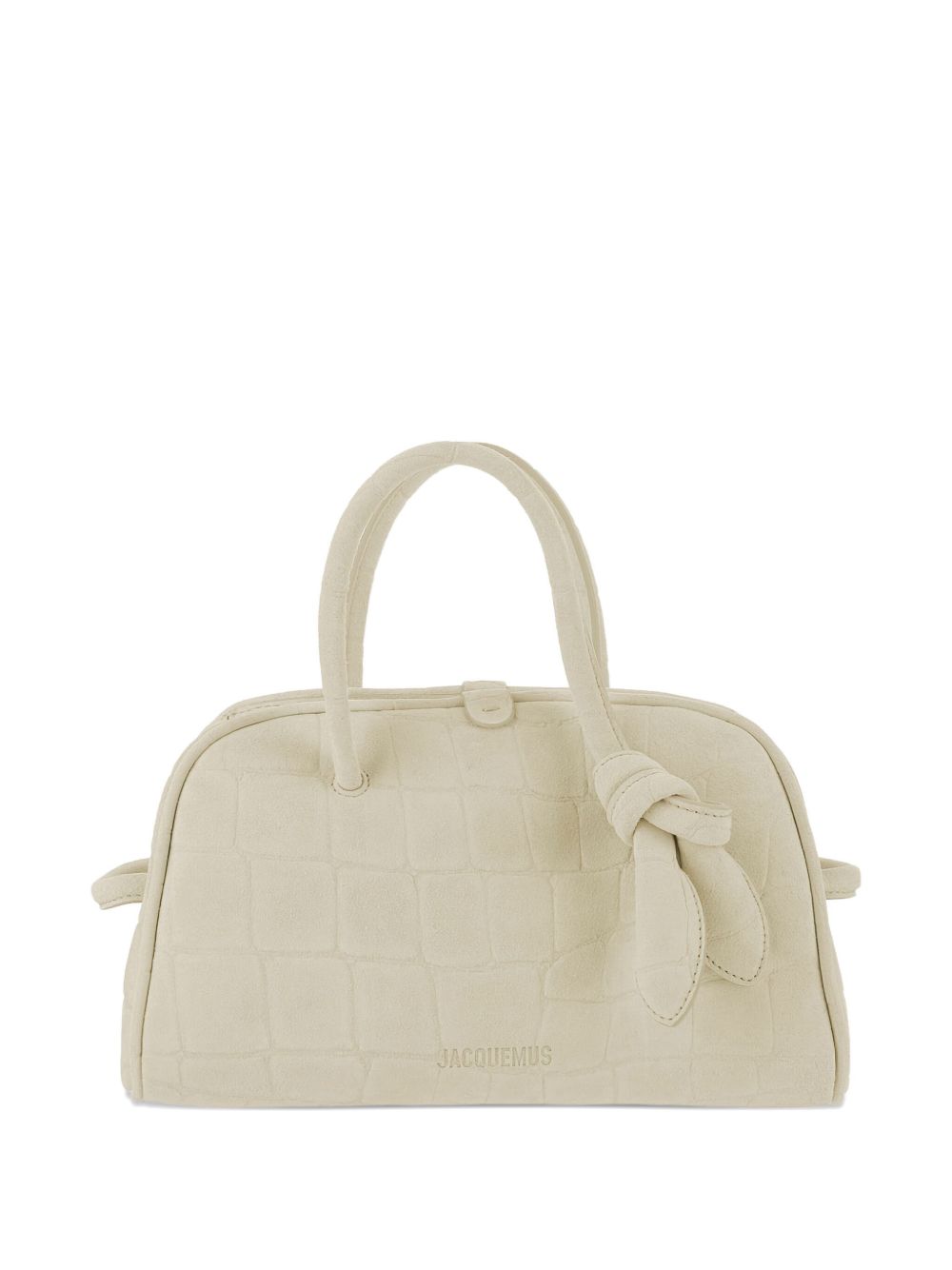 JACQUEMUS The Small Turismo crocodile-effect knotted shoulder bag