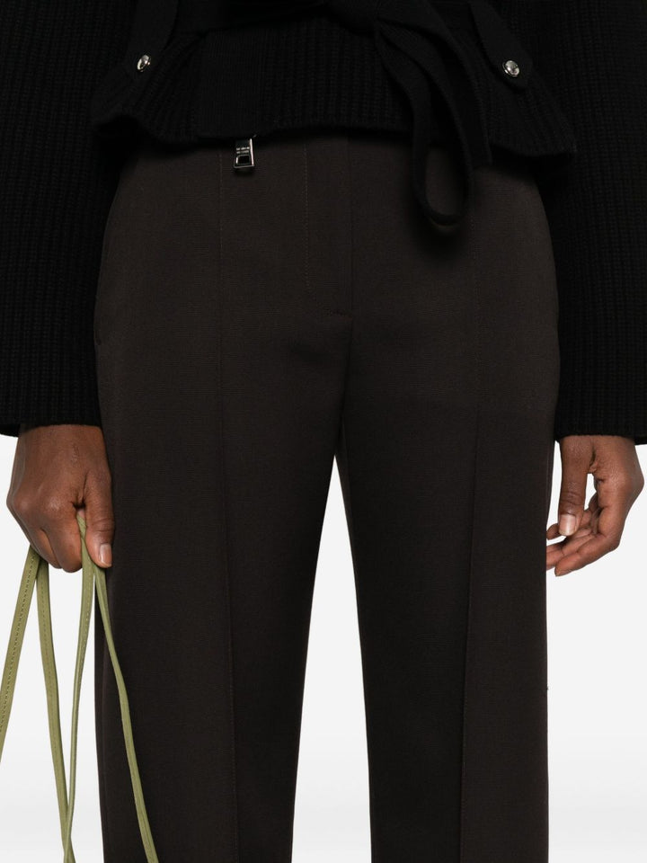 Alexander McQueen Pressed-crease tailored trousers