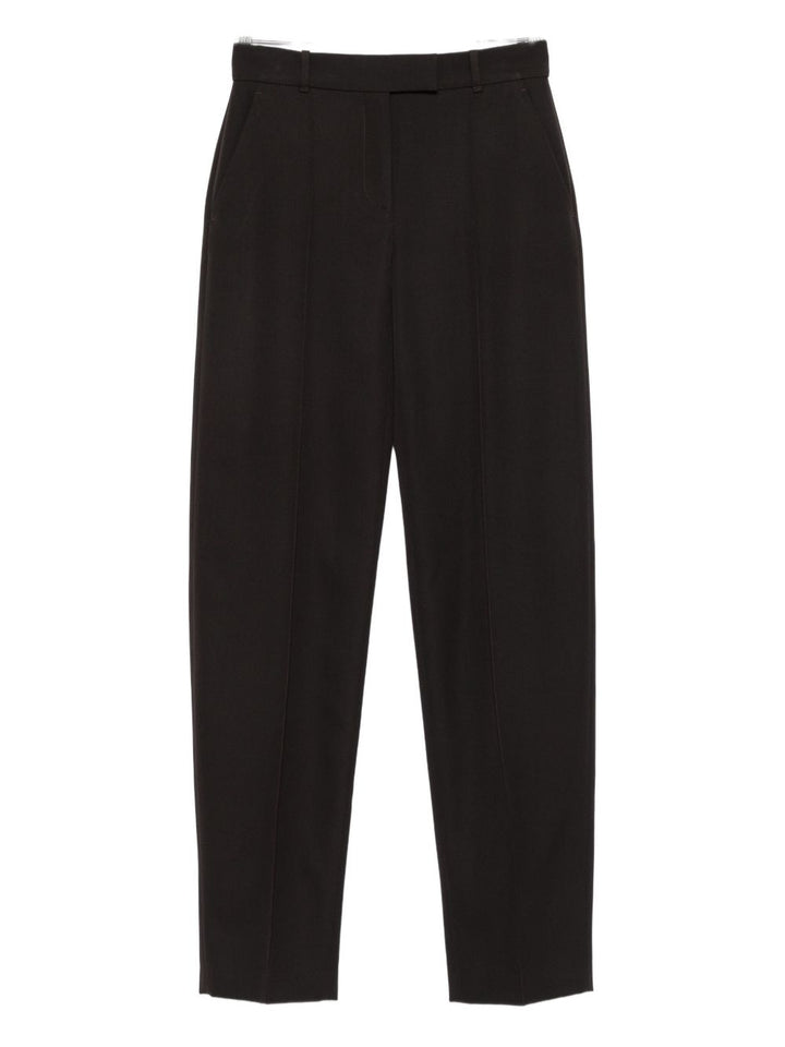 Alexander McQueen Pressed-crease tailored trousers