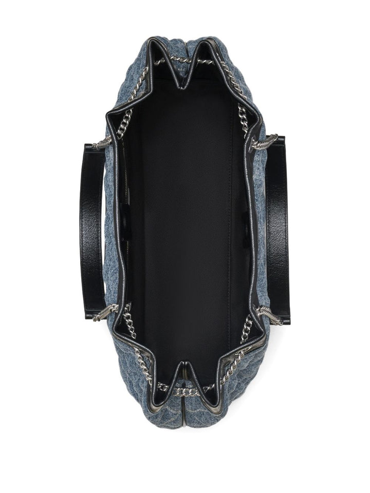 Marc Jacobs The Quilted Denim Large Chain Sack Bag