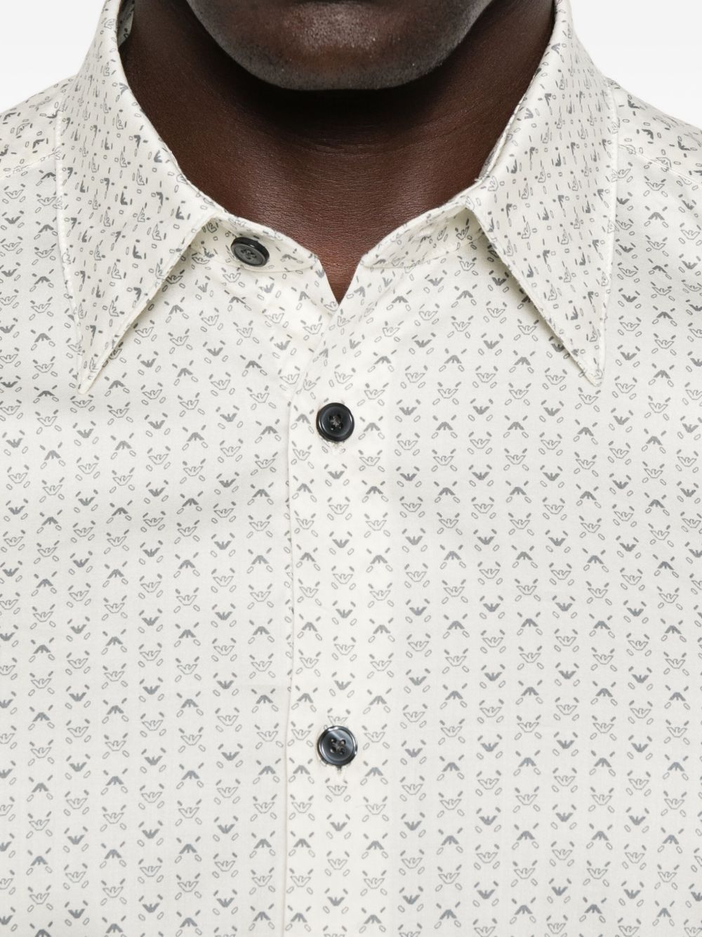 Emporio Armani Patterned cotton shirt