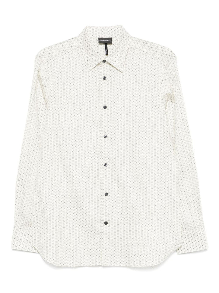 Emporio Armani Patterned cotton shirt