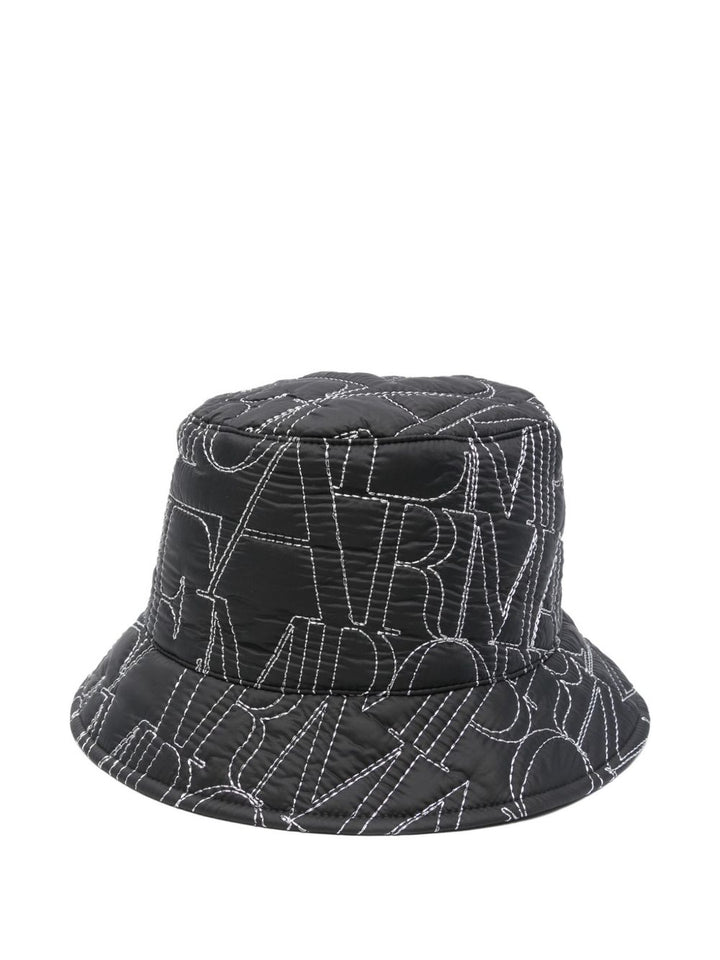 Emporio Armani Logo-embroidered quilted bucket hat