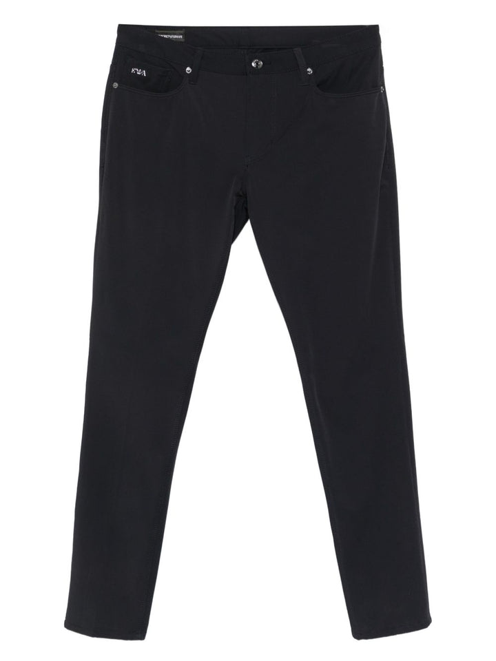 Emporio Armani Trousers with logo plaque