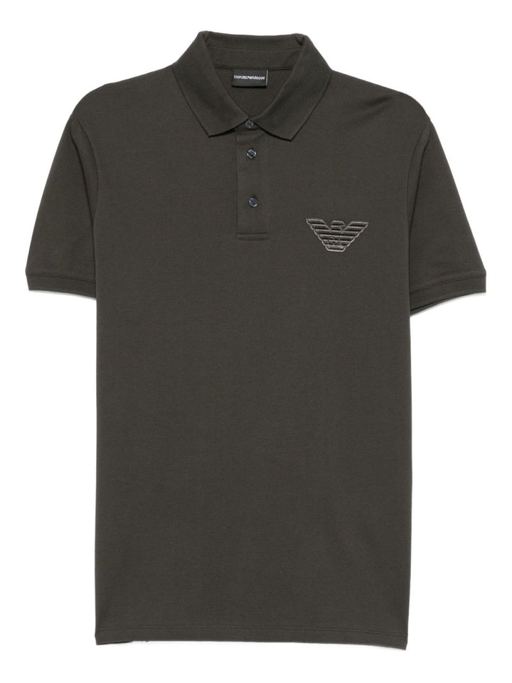 Emporio Armani Eagle-embroidered polo shirt