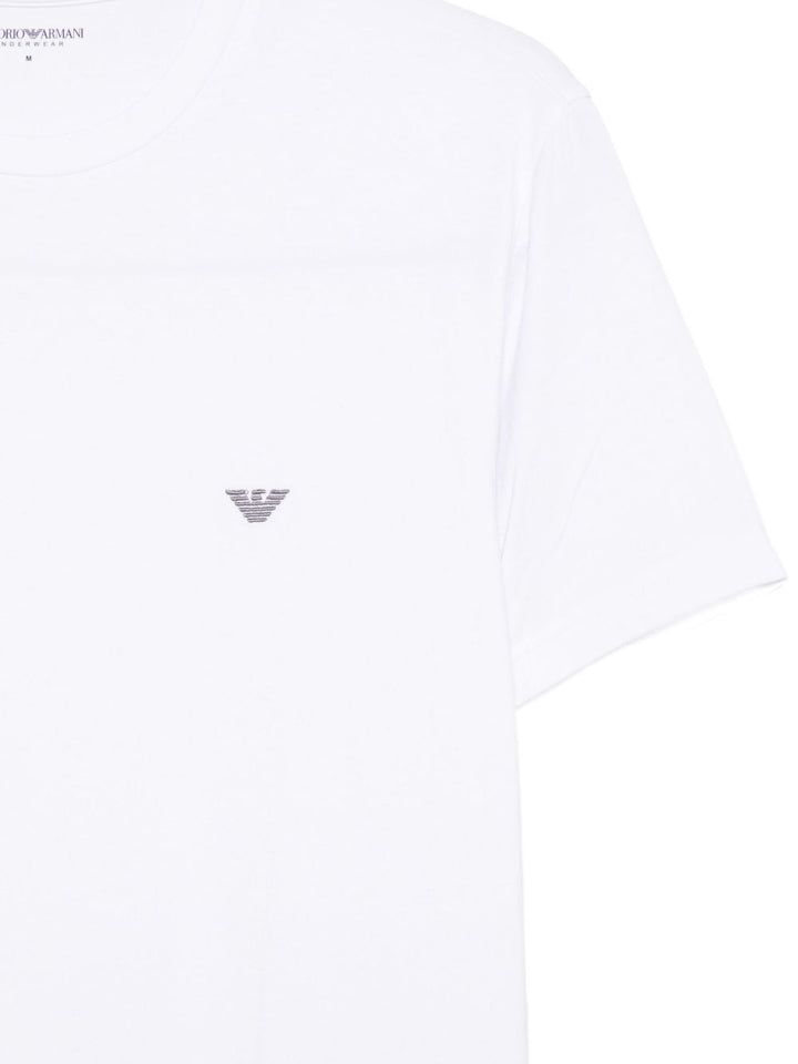 Emporio Armani Fitted loungewear t-shirt in soft modal