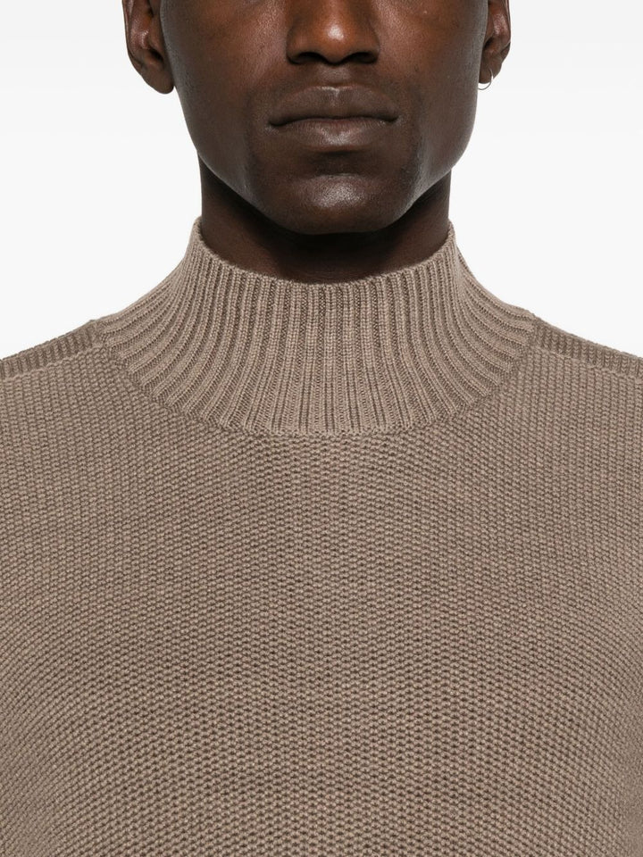 Emporio Armani High-neck striped sweater