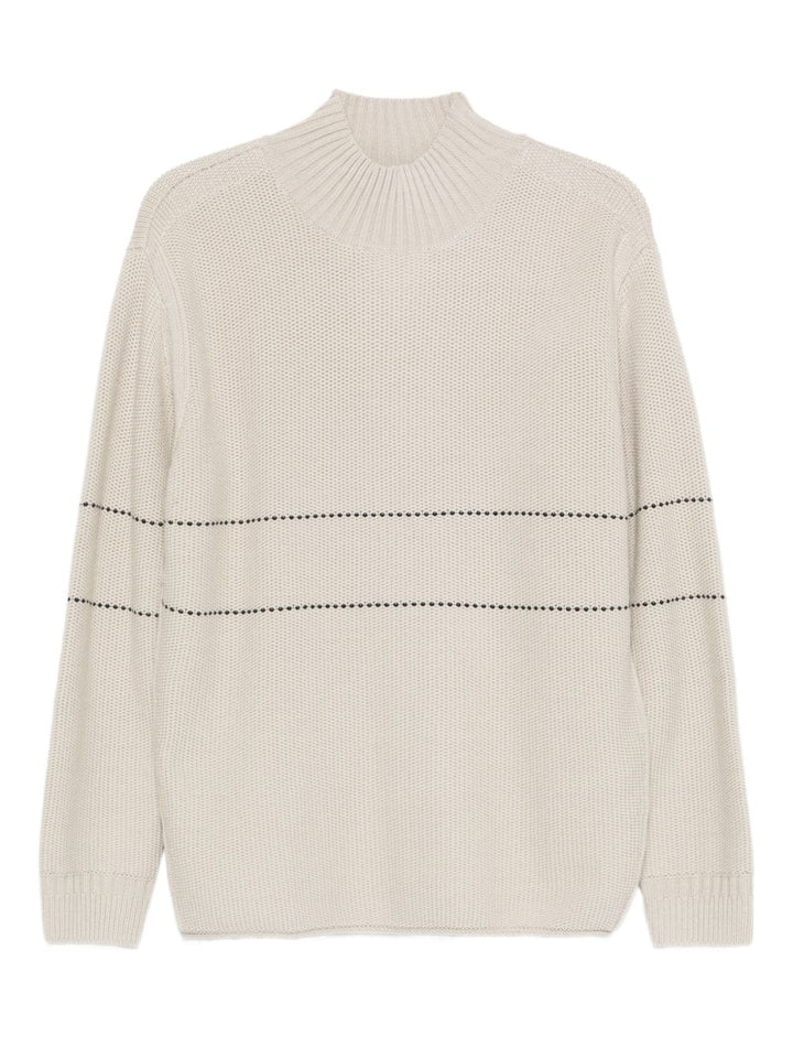 Emporio Armani High-neck striped sweater