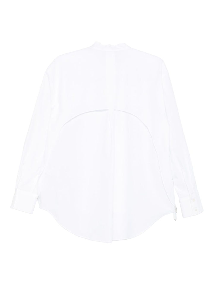 Emporio Armani Button-front curved-hem shirt