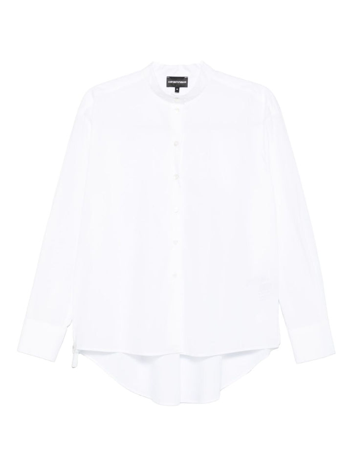Emporio Armani Button-front curved-hem shirt