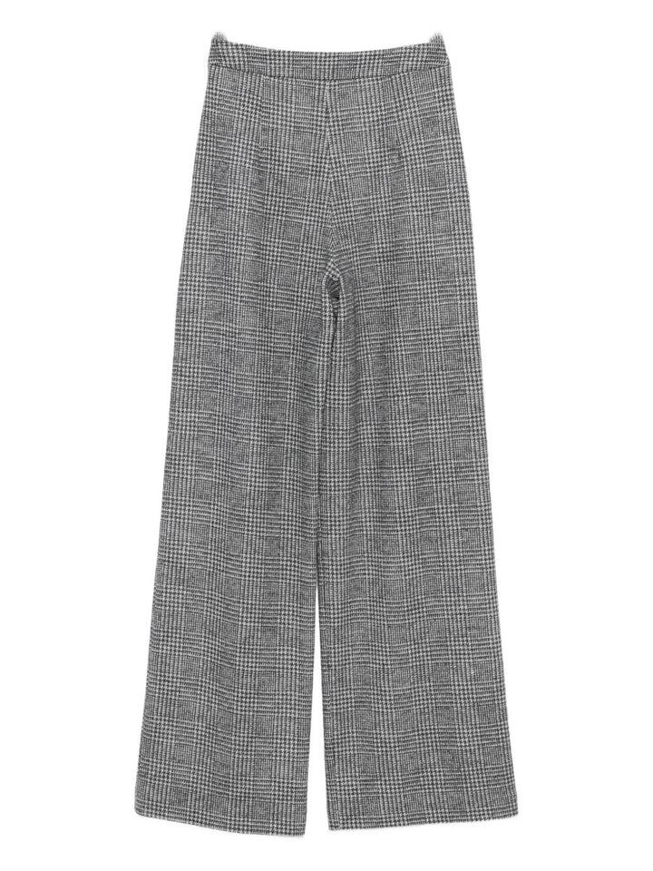 Emporio Armani Pleated check-pattern trousers