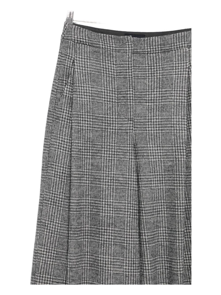 Emporio Armani Pleated check-pattern trousers