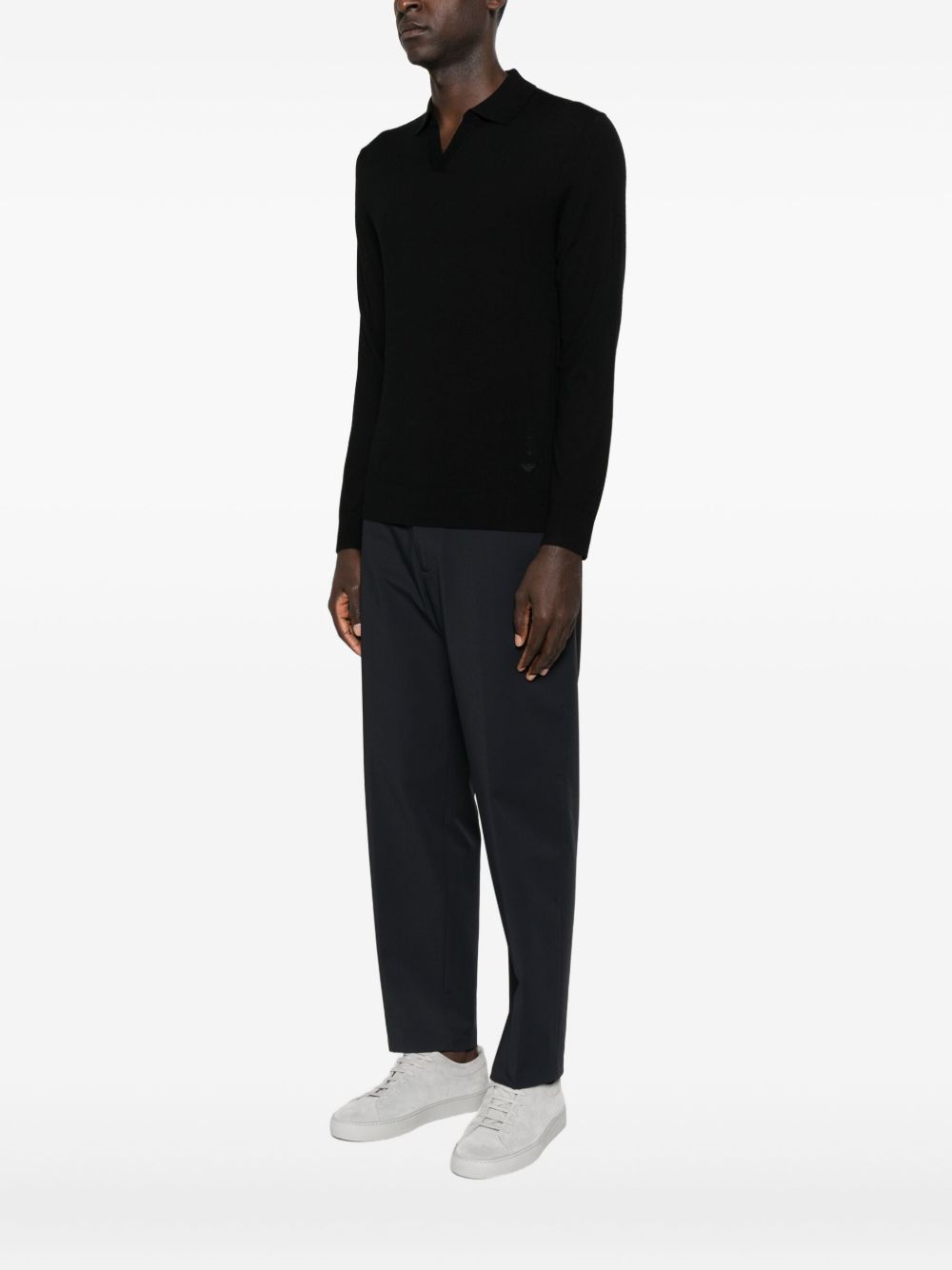 Emporio Armani Polo-neck long-sleeve sweater