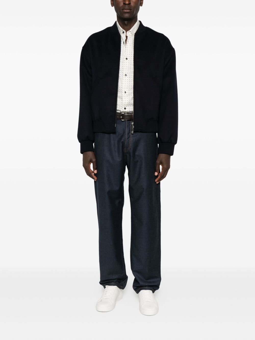 Emporio Armani Zip-front bomber jacket