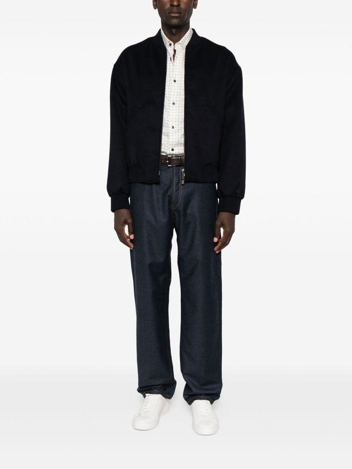 Emporio Armani Zip-front bomber jacket