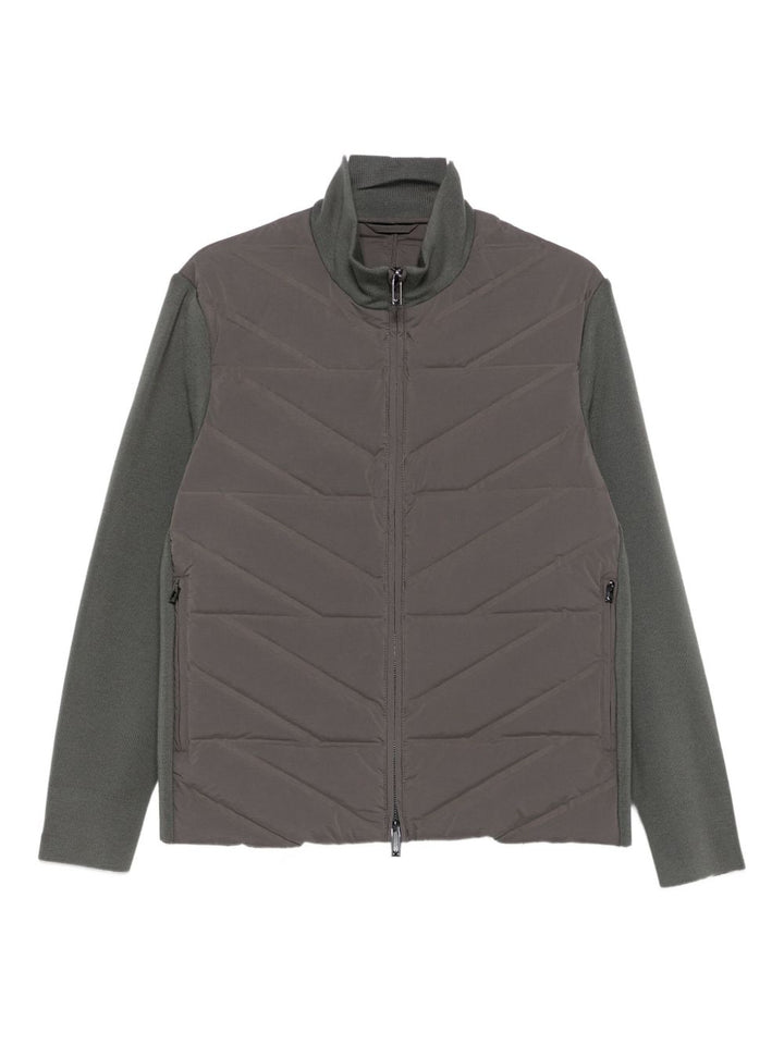 Emporio Armani Quilted panelled padded jacket