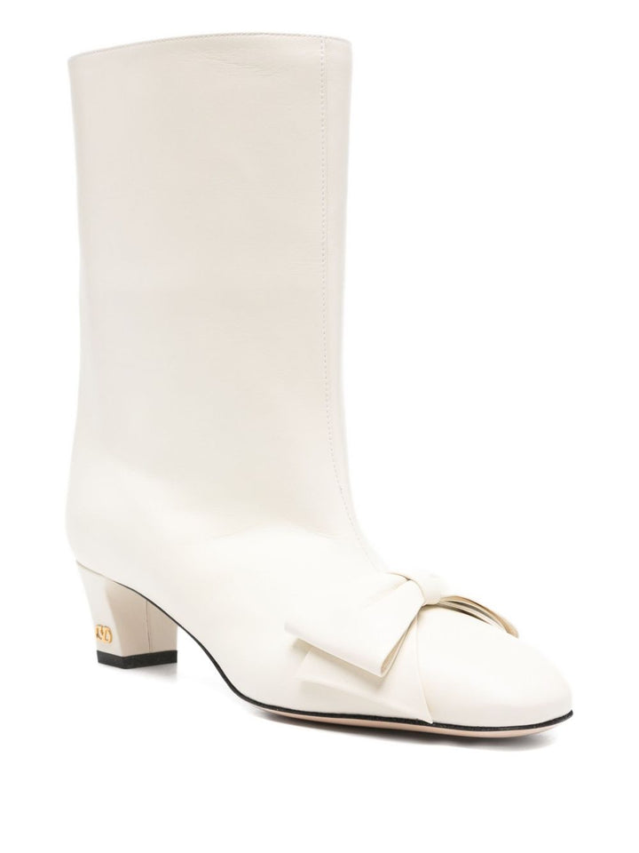Valentino Garavani 40mm Bow Leather Boots