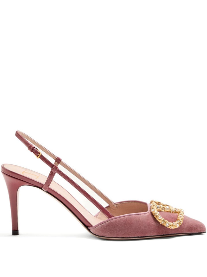 Valentino Garavani 80mm VLogo Signature embellished pumps