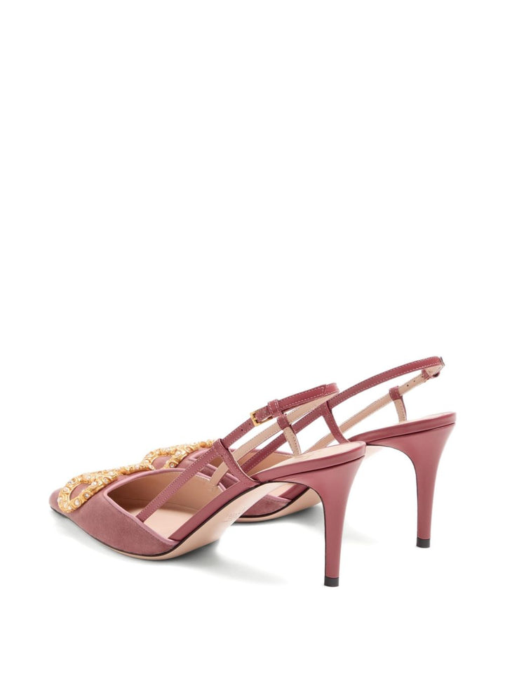 Valentino Garavani 80mm VLogo Signature embellished pumps
