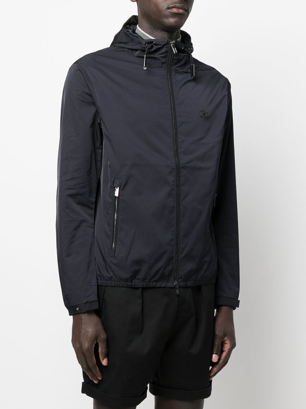 Emporio Armani Water-repellent hooded jacket