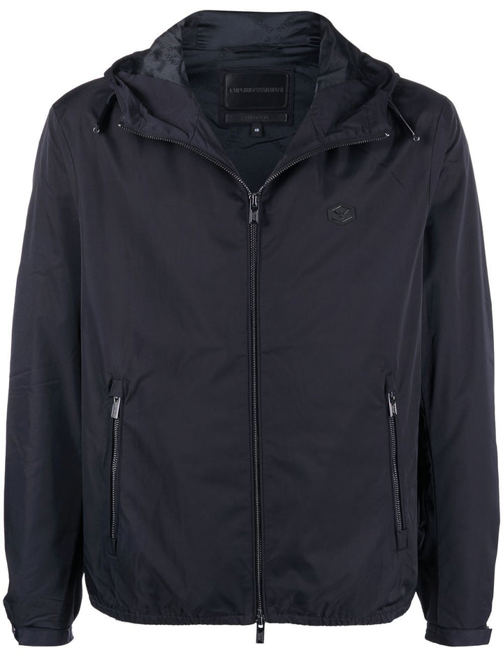 Emporio Armani Water-repellent hooded jacket