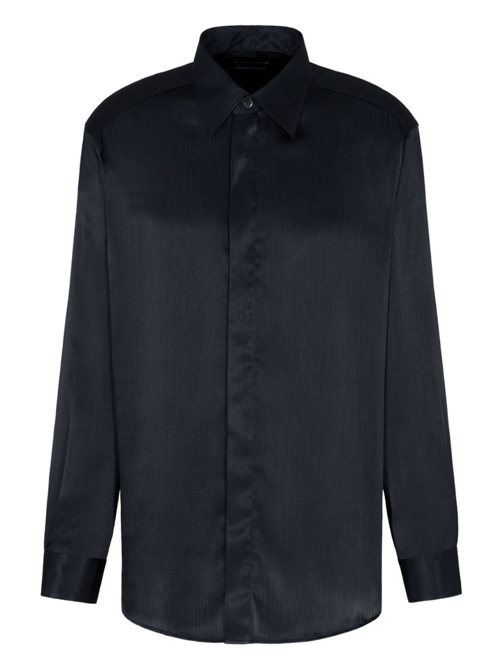 Emporio Armani Satin-stripe shirt