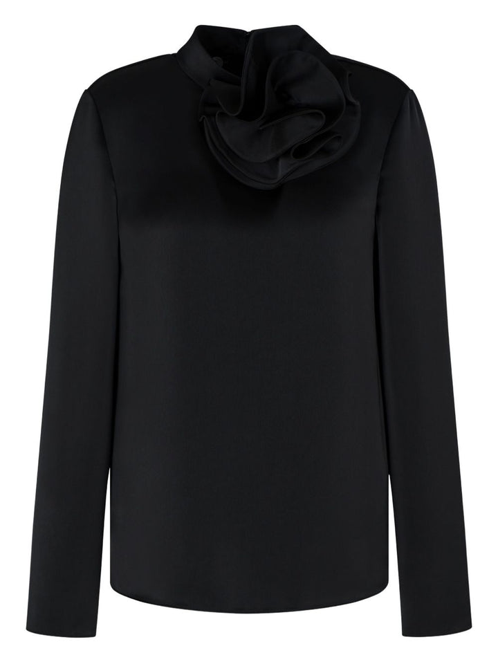 Emporio Armani Blouse with satin flower detail