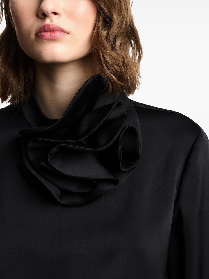 Emporio Armani Blouse with satin flower detail