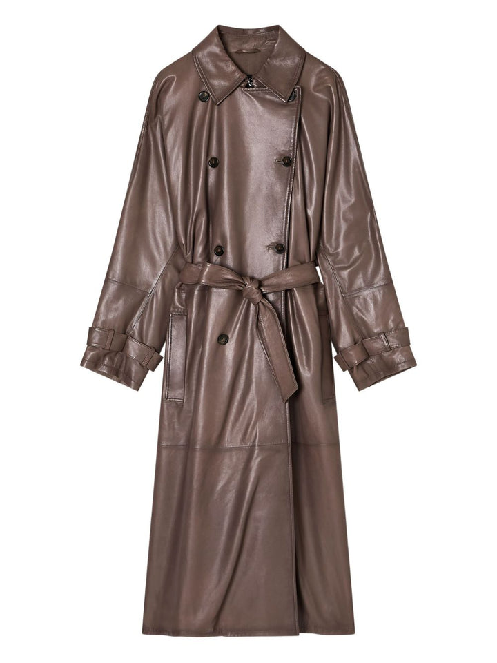 Emporio Armani Double-breasted belted trench coat