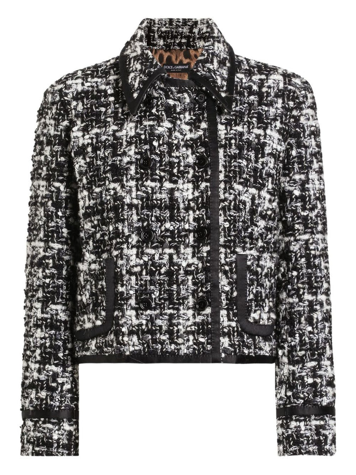 Dolce & Gabbana Double-breasted jacket in wool blend check