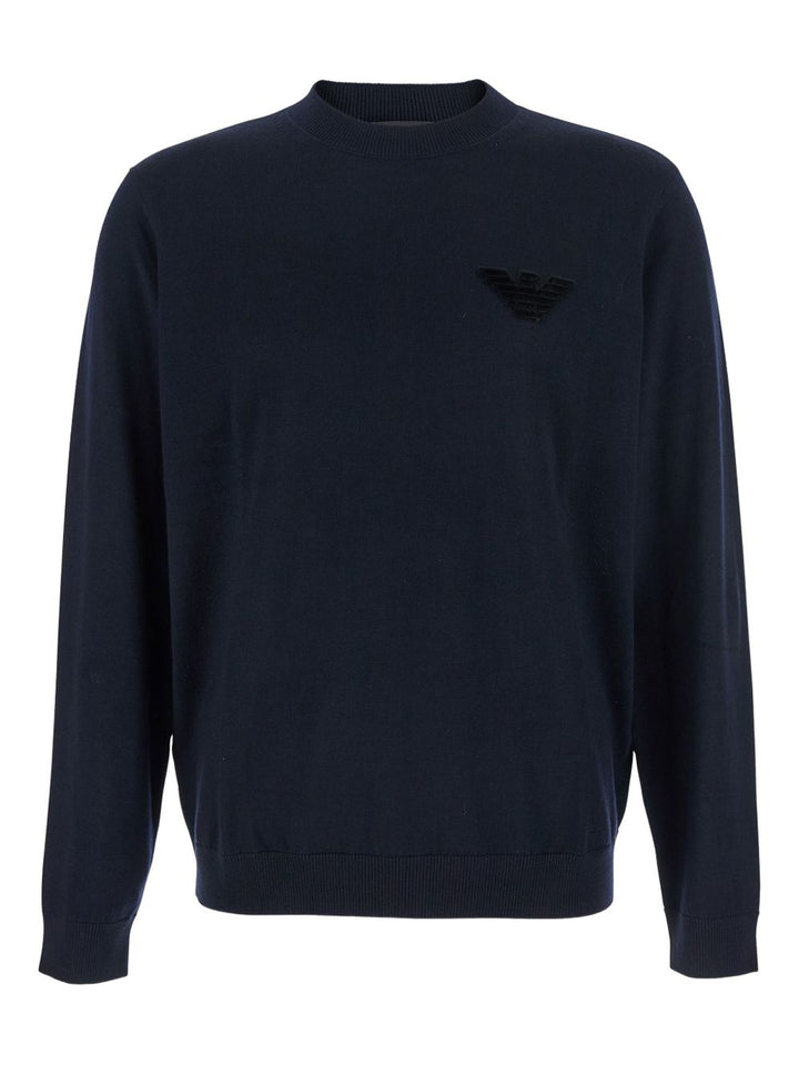 Emporio Armani Sweaters Blue